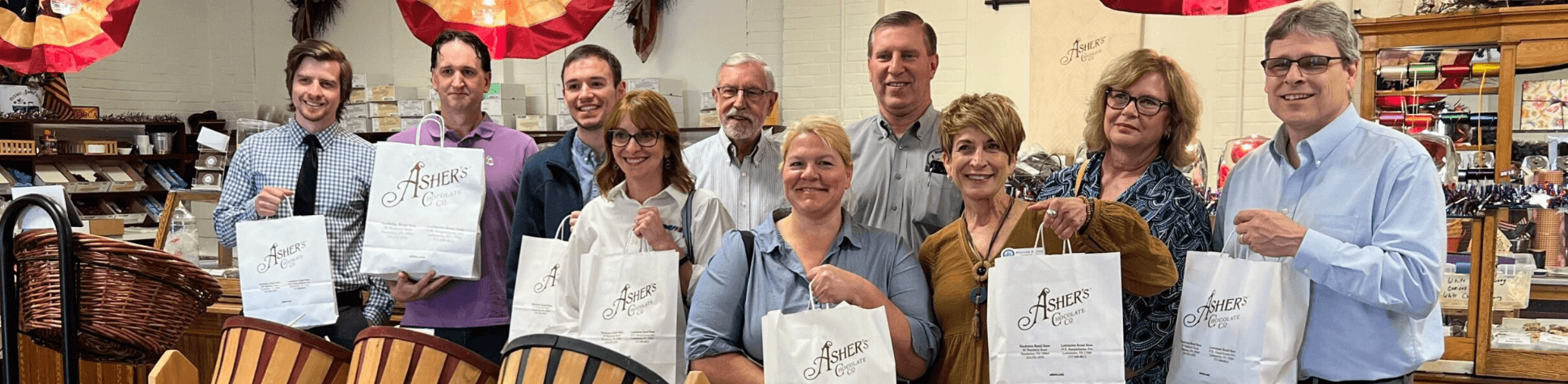 The Focus Central PA team groundbreaking Country View Family Farms White Deer Feed Mill.