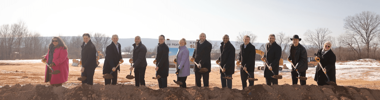 Focus Central PA breaking ground at a new site.