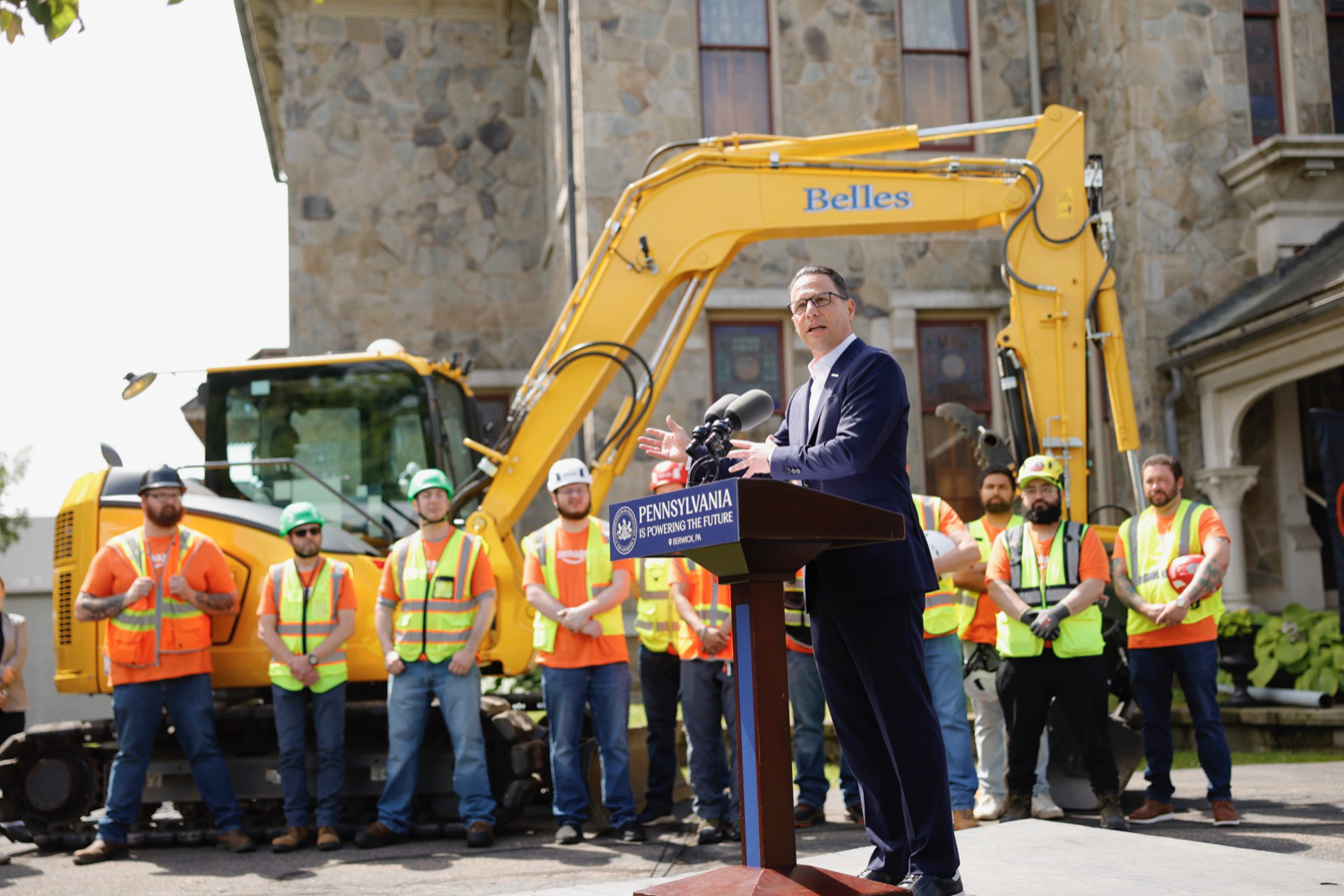 Site ground breaking ceremony